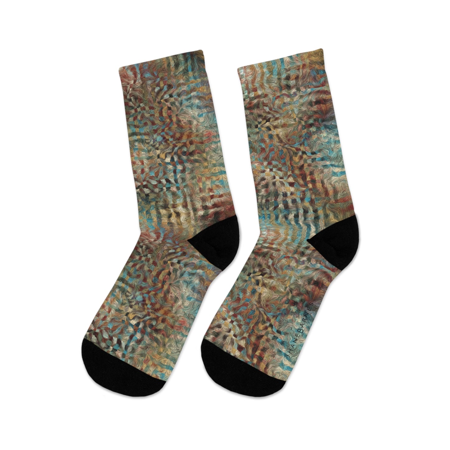 Recycled Poly Socks "PRISM" Jhane Barnes custom design