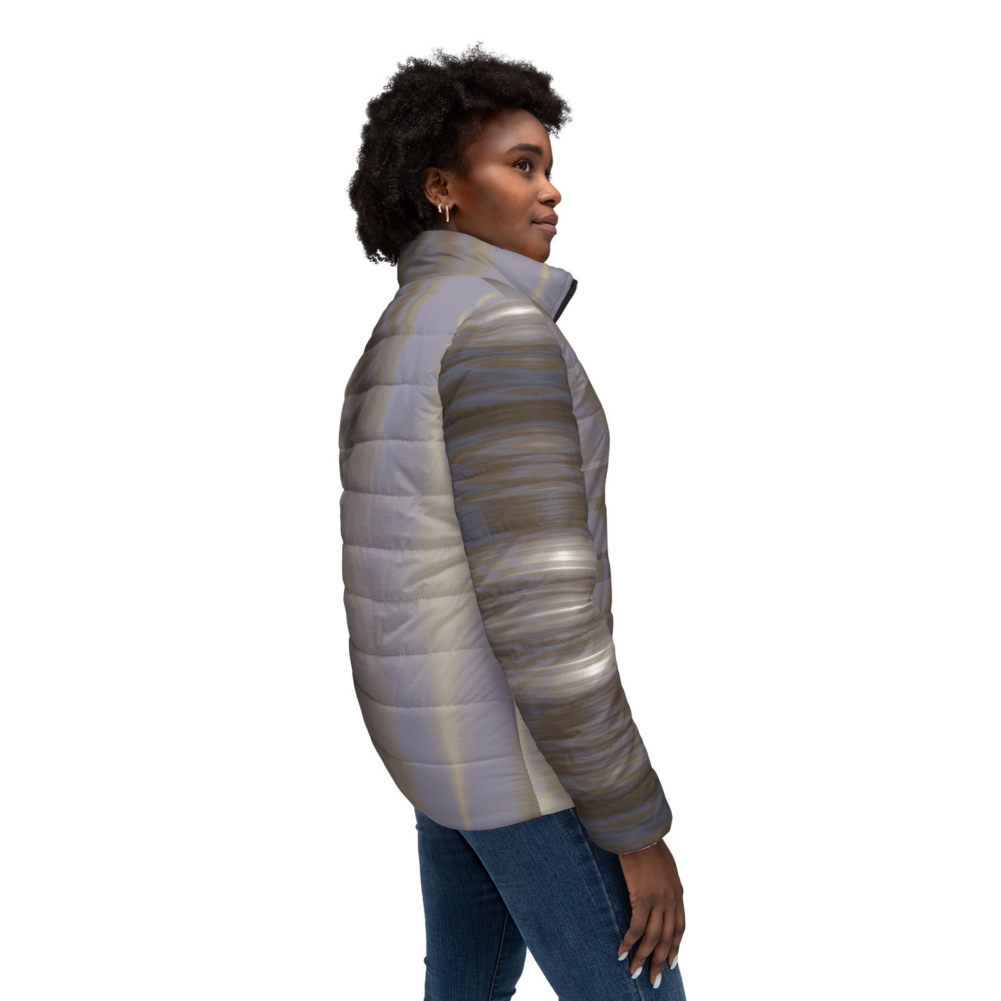 Women’s Puffer Jacket "SPACE GEN" Jhane Barnes custom design