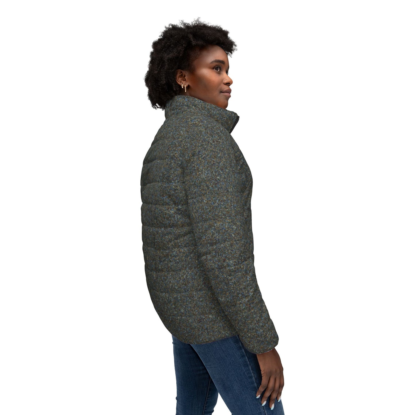 Women’s Puffer Jacket "TEXTURE" col-24 Jhane Barnes custom design