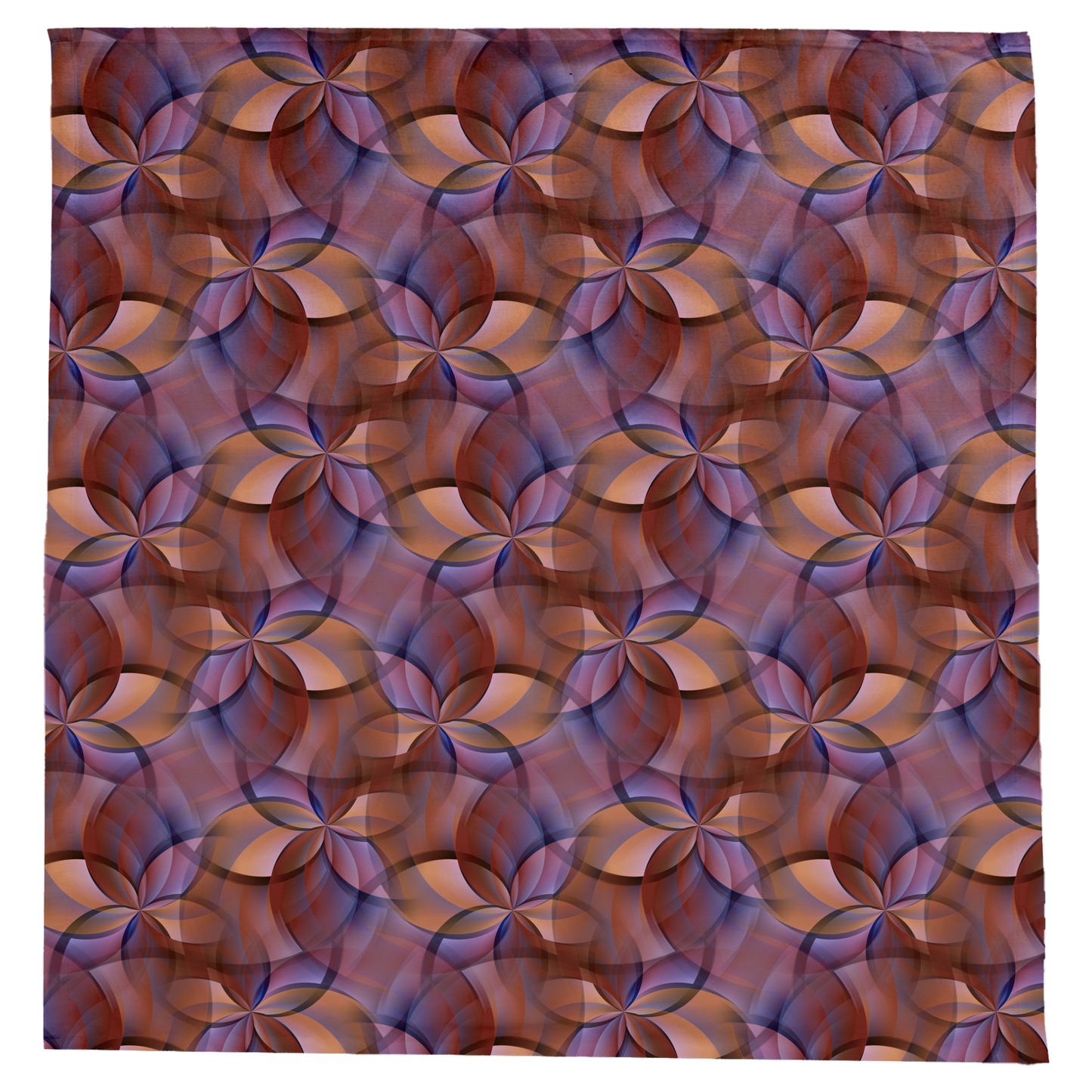 "FLORA" col Red Rock Tablecloth Jhane Barnes custom design