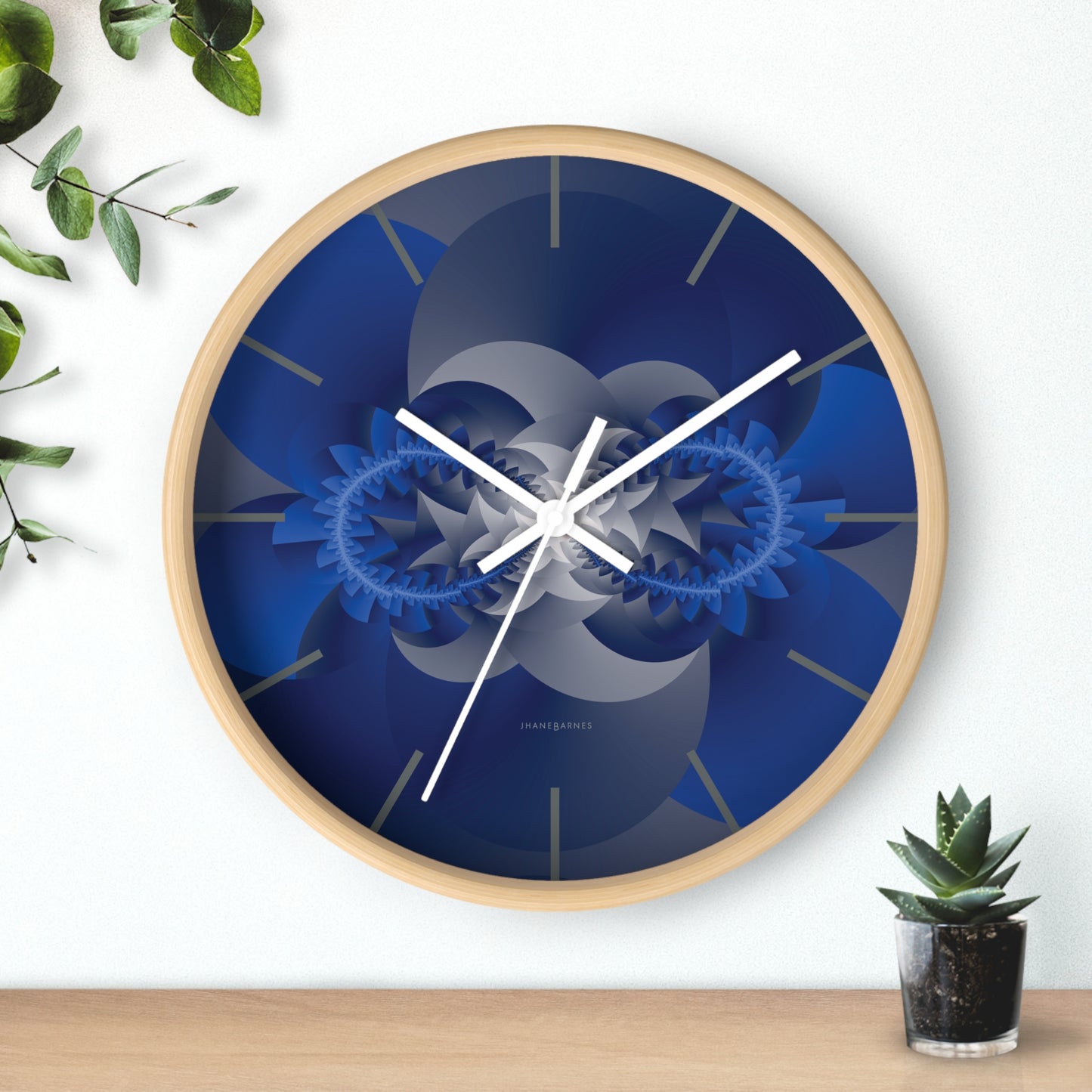 "INFINITY" col True Blue, a Jhane Barnes custom designed Wall Clock