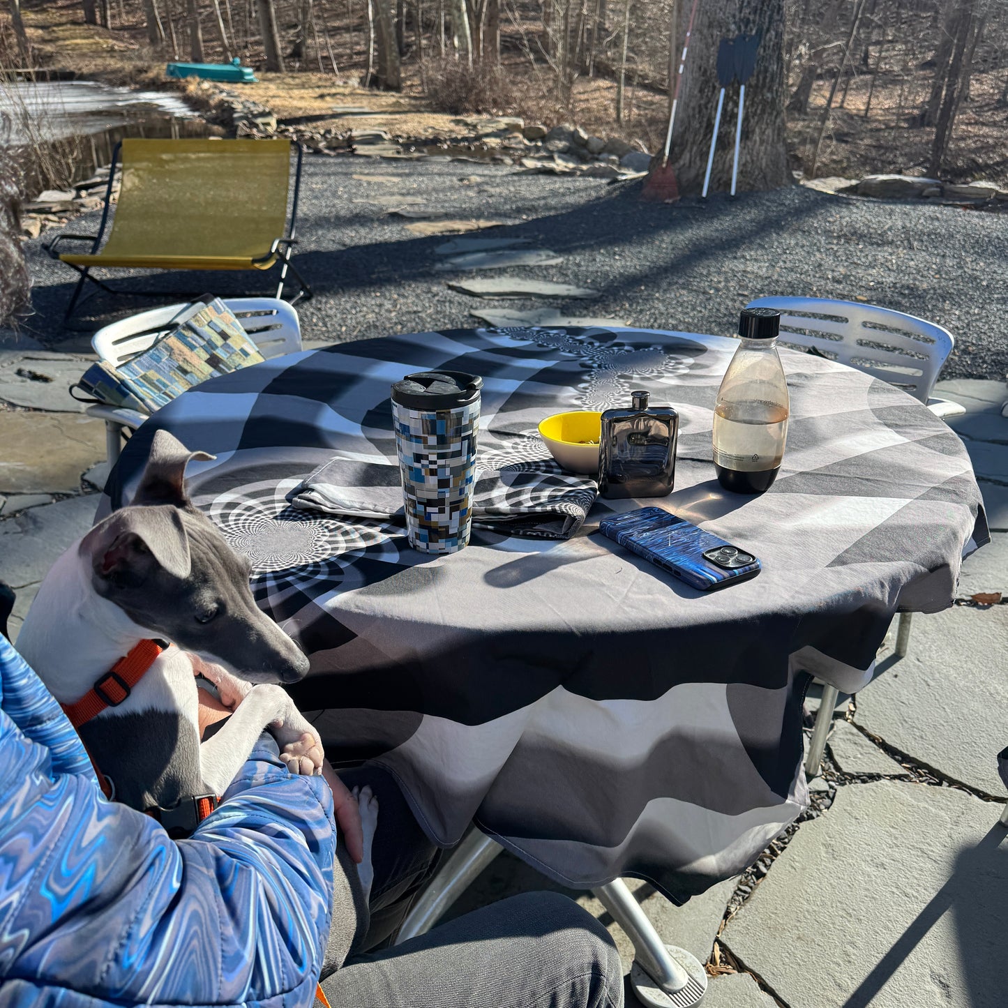 "FLORAL LANDSCAPE" Tablecloth Jhane Barnes custom design