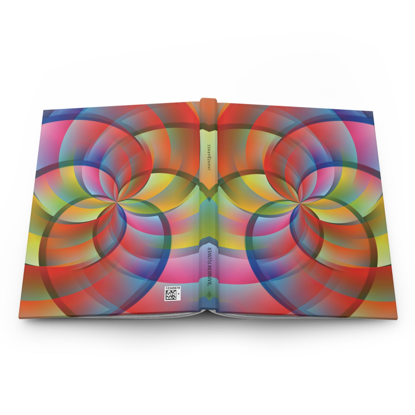 Hardcover Journal Notebook "RAINBOW FLOWER"