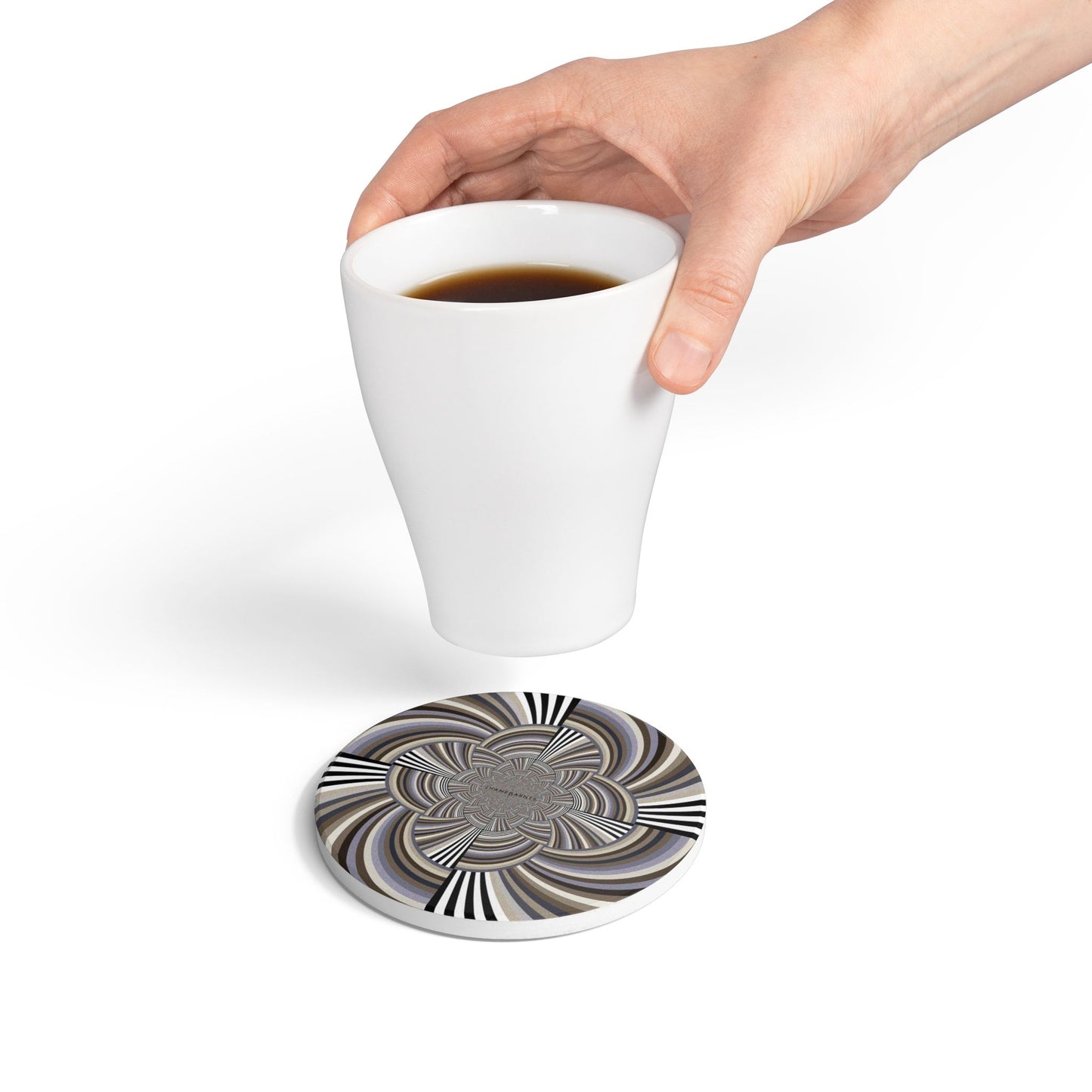 Ceramic Coaster "STRIPE INVERSION"