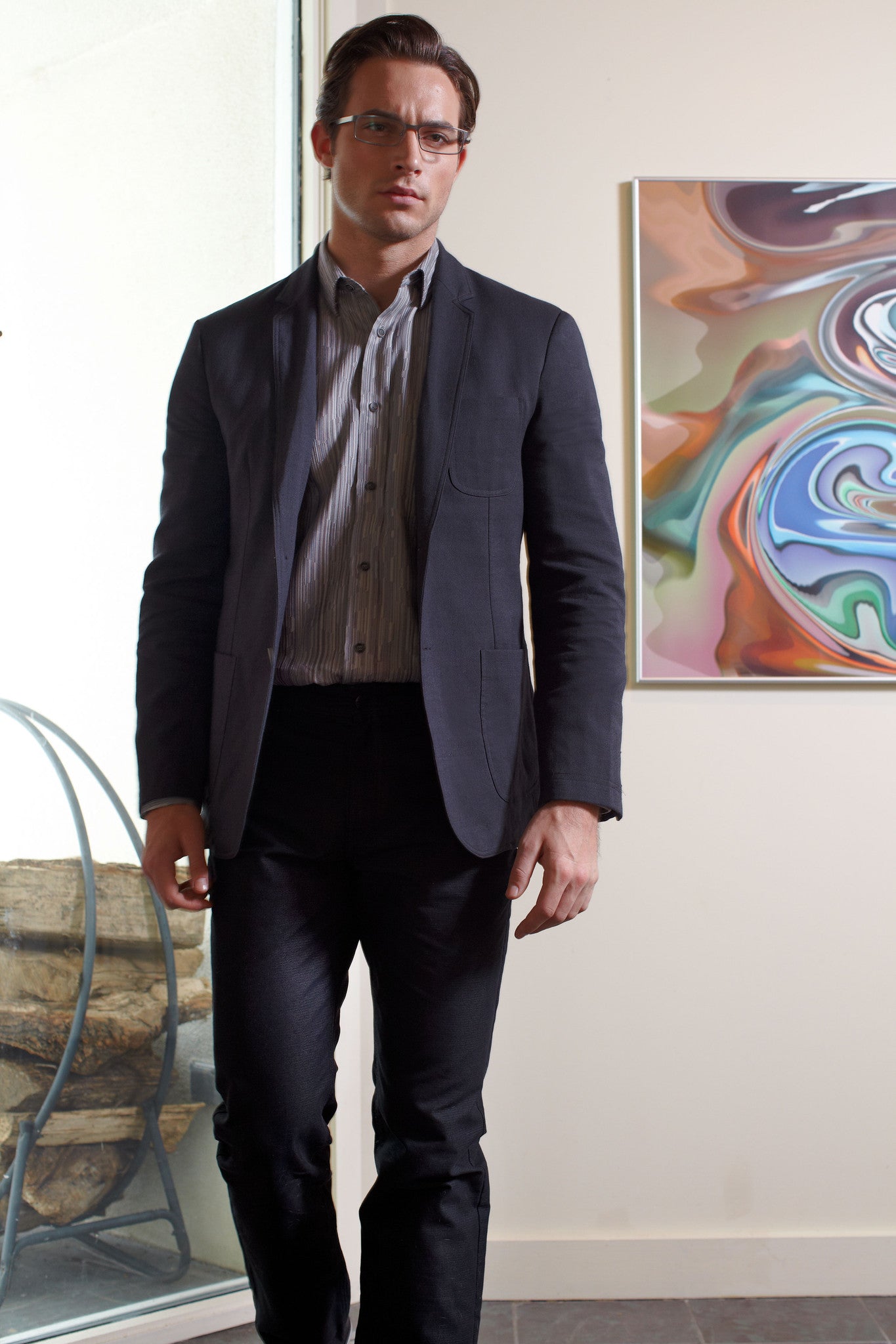 CENTRAL SWIRL - JHANE BARNES custom design Digital artwork on Canvas *more colors avail