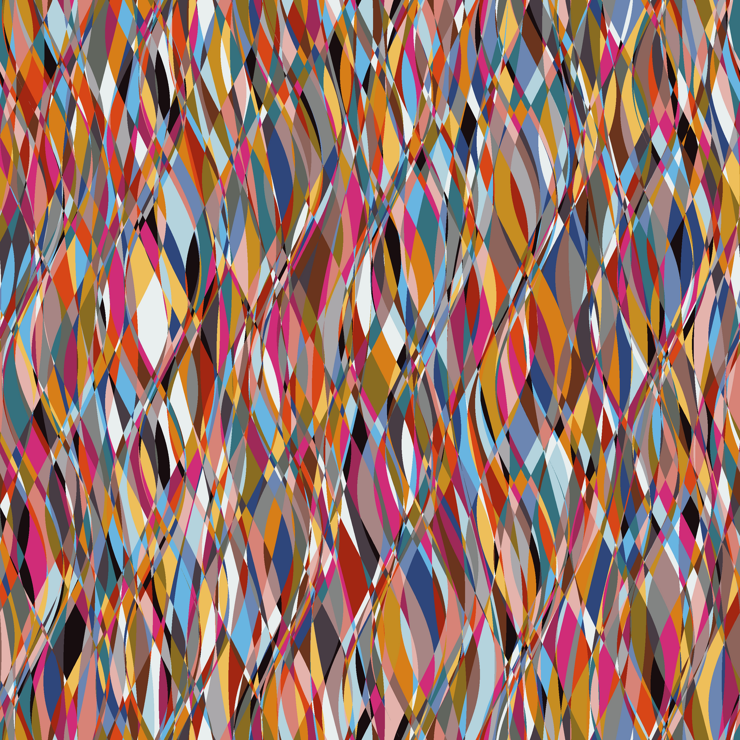 WAVES - JHANE BARNES custom design Digital artwork on Canvas *more colors avail