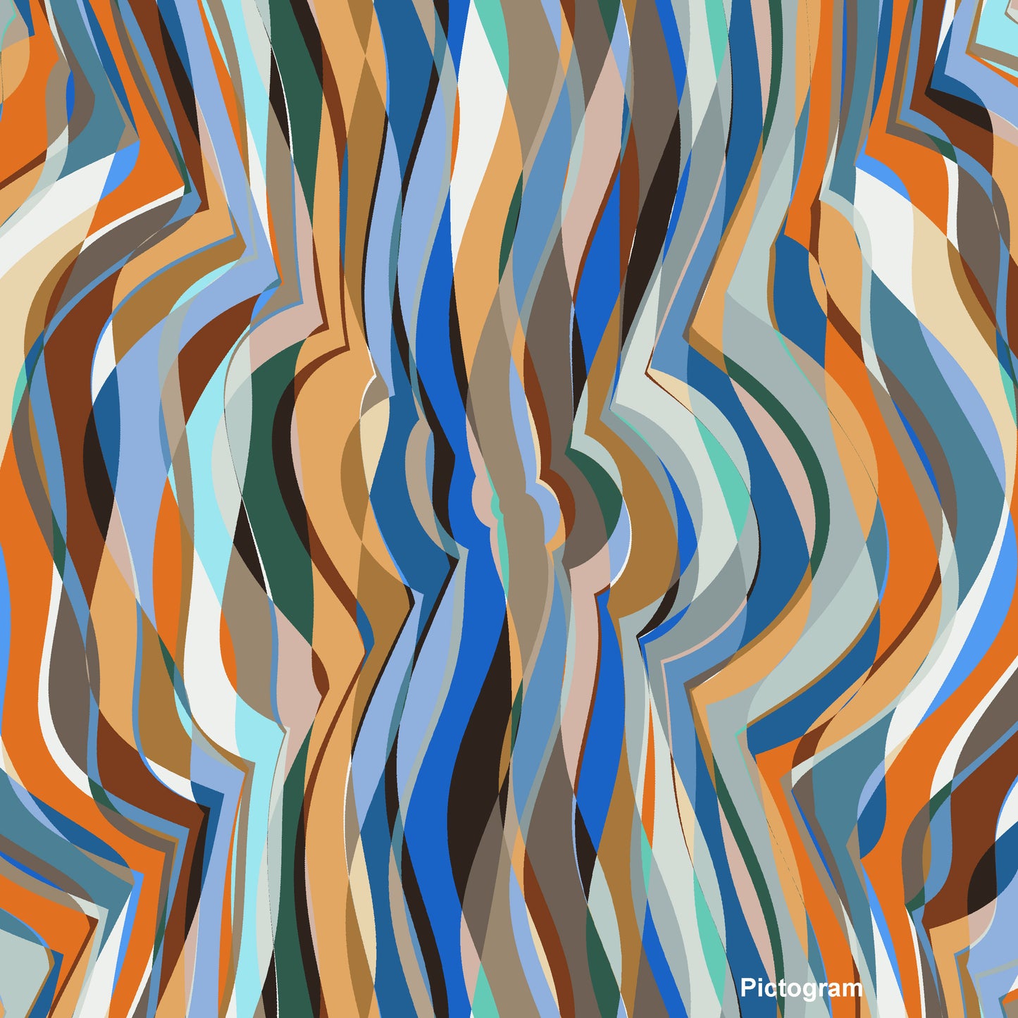 X WAVES - JHANE BARNES custom design Digital artwork on Canvas *more colors avail