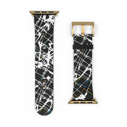 Vibrant Watch Band "SCRIBBLE" Sport Strap for Fitness Lovers