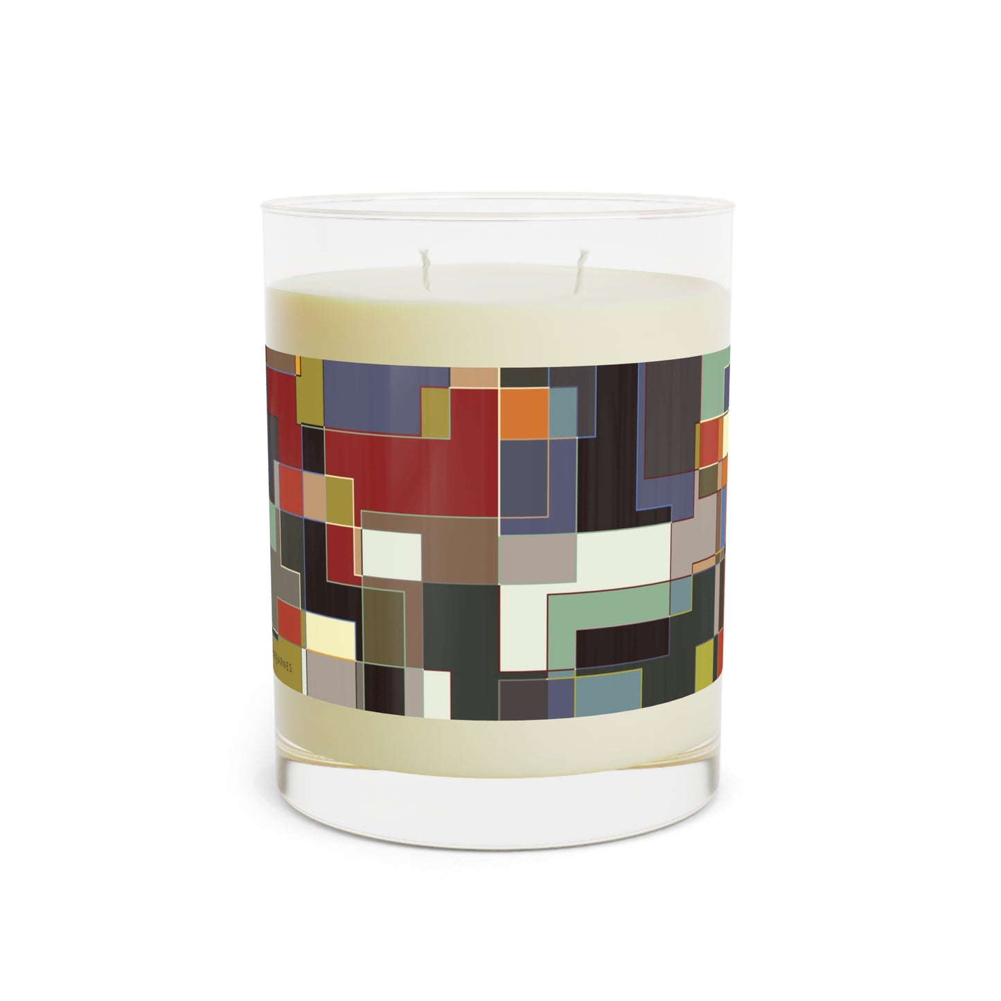 "POLYOMINOES"  col. Varicolor  Scented Candle - choose from three scents, 11oz