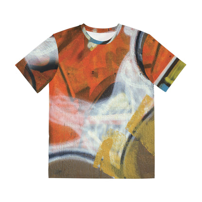 Men's Brushed poly Tee  "GRAFFITI" (short sleeve)