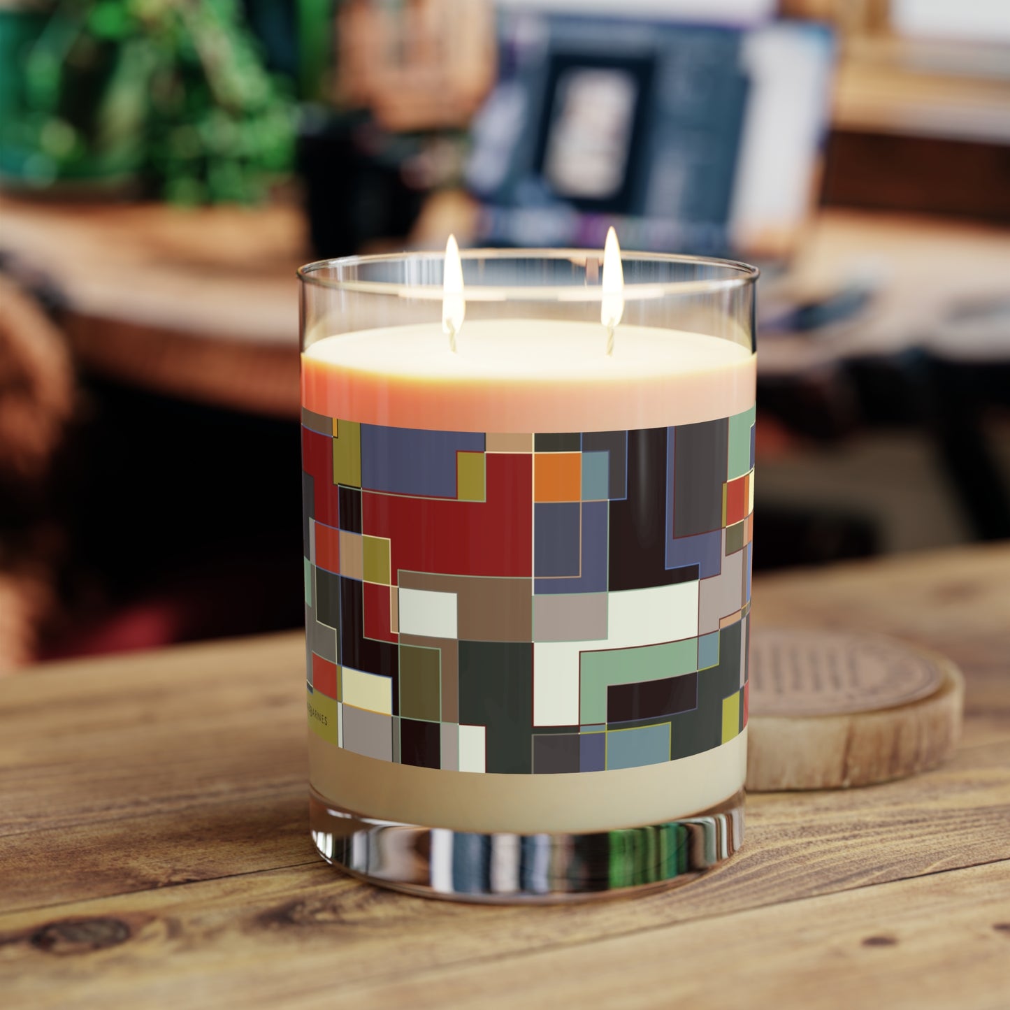 "POLYOMINOES"  col. Varicolor  Scented Candle - choose from three scents, 11oz