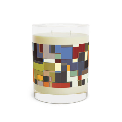 "POLYOMINOES"  col. Varicolor  Scented Candle - choose from three scents, 11oz