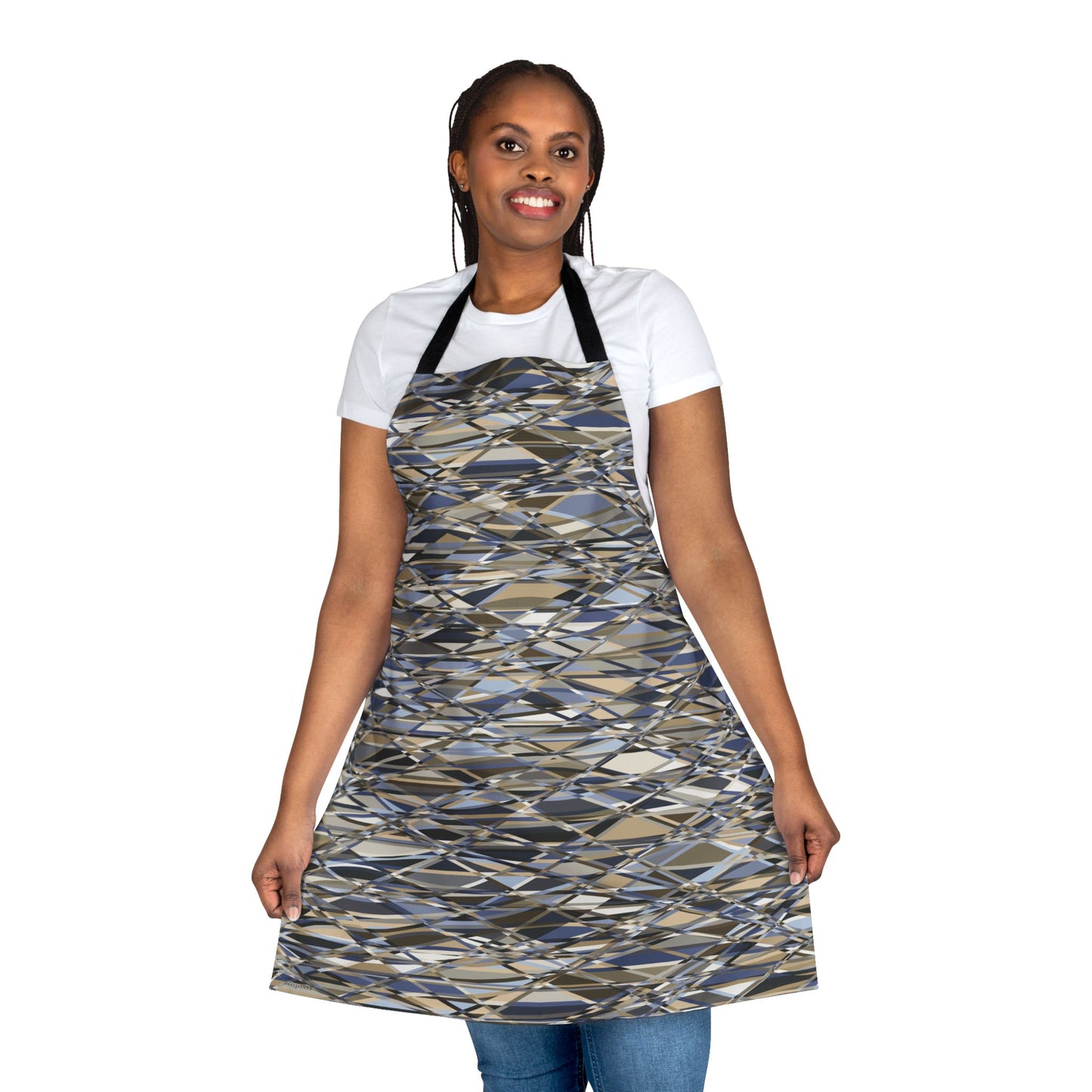 Apron, Jhane Barnes design "THAT'S A WRAP" col. Neutral nexus