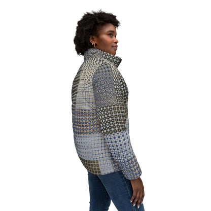 Women’s Puffer Jacket "FREQUENCY" col-13, Jhane Barnes custom design