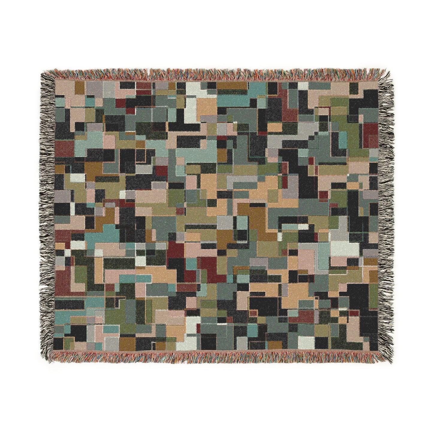 "POLYOMINOES" col-12  (multiple sizes) JHANE BARNES Custom Woven Blanket