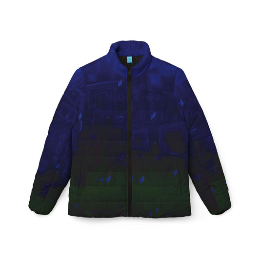 Women’s Puffer Jacket "QUADVOIDS"  Jhane Barnes custom design