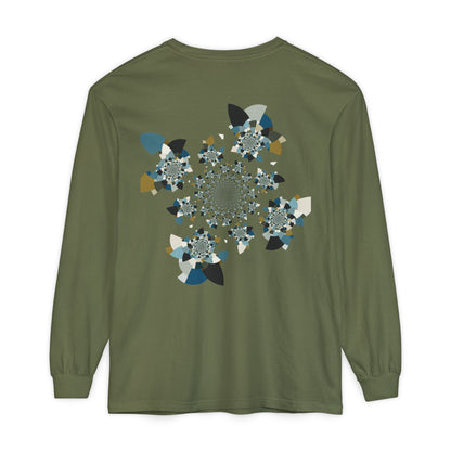 Unisex Long Sleeve T-Shirt "FLORAHEDRON" Perfect for Casual Comfort and Unique Style