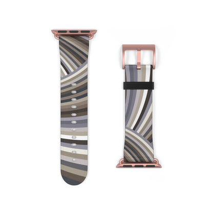 Vibrant Watch Band "STRIPE INVERSION" col. Neutral Nexus Sport Strap for Fitness Lovers