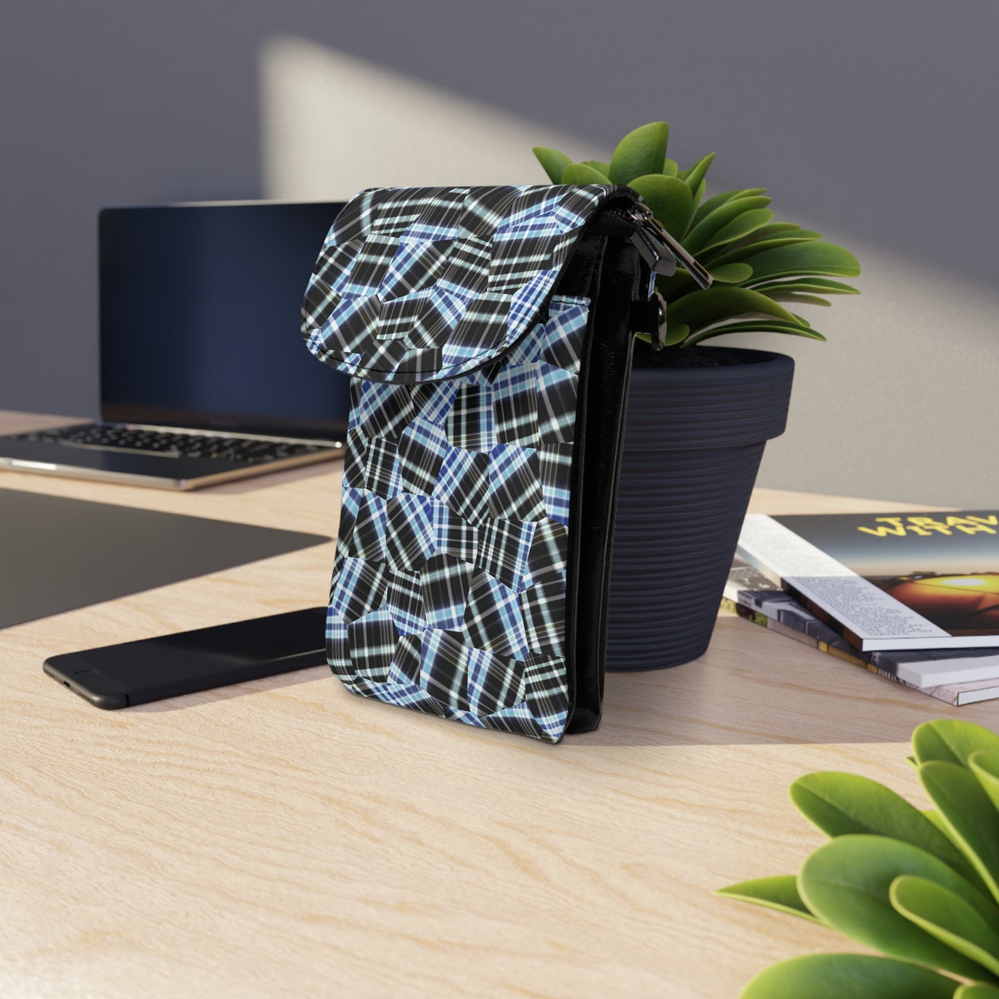 Small Cell Phone Wallet (w strap) GEODESIC