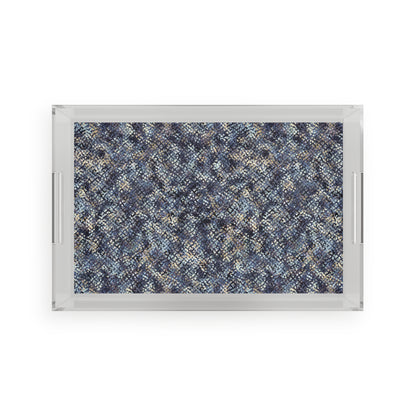 Acrylic Serving Tray "MEZZO" Blue