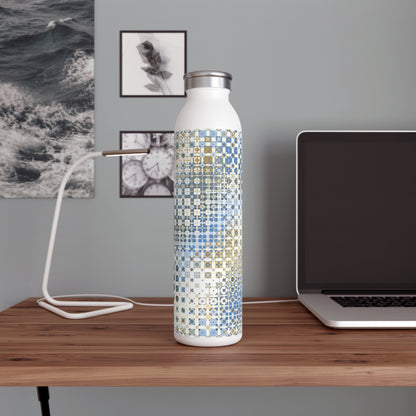 "FREQUENCY"  col. Celestial Slim Water Bottle custom Jhane Barnes design