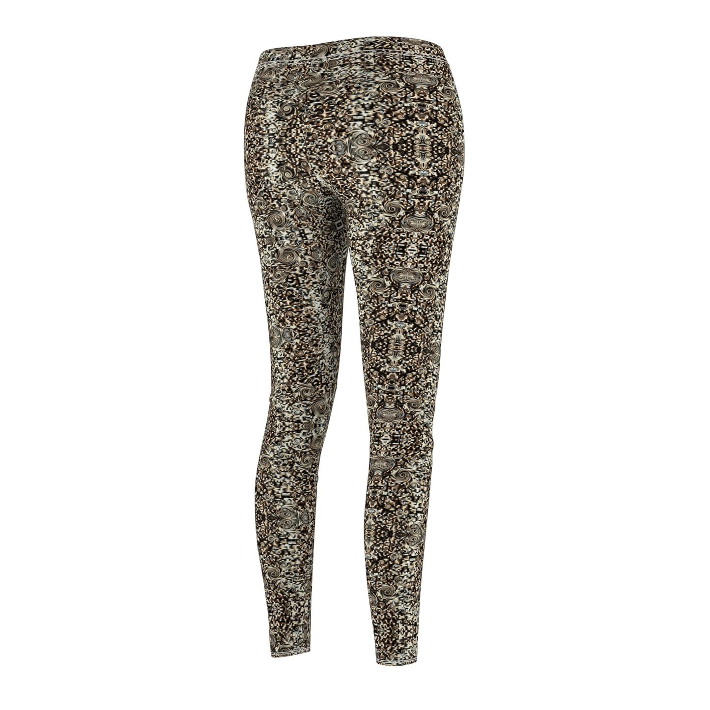 Women's Cut & Sew Casual Leggings "SWIRLS"