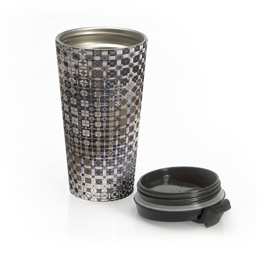 "BOX STUDY"  Col Neutral - Stainless Steel Travel Mug