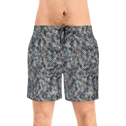 Men's Mid-Length Swim Shorts "MEZZO" col Moss