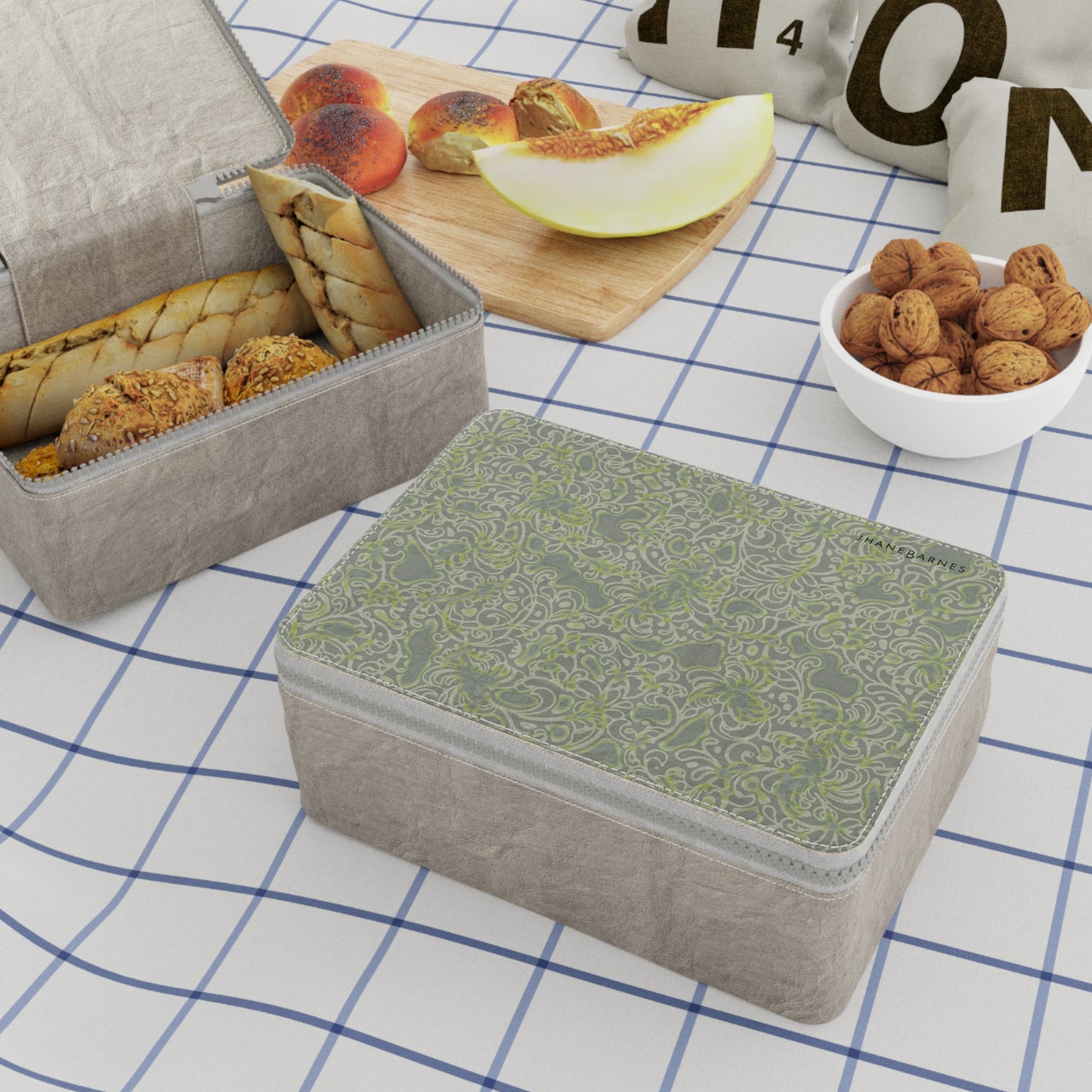 Zip Paper Lunch Bag "NEON GLOW" col Lime