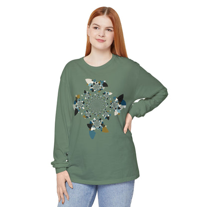 Unisex Long Sleeve T-Shirt "FLORAHEDRON" Perfect for Casual Comfort and Unique Style