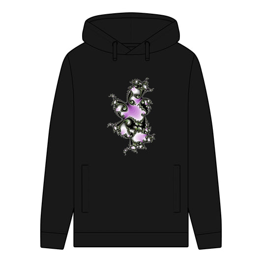 Men's Organic Hoodie with "FRACTALE" Pattern