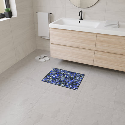 Heavy Duty Floor Mat "IN THE ROUND" col. Cobalt Pulse