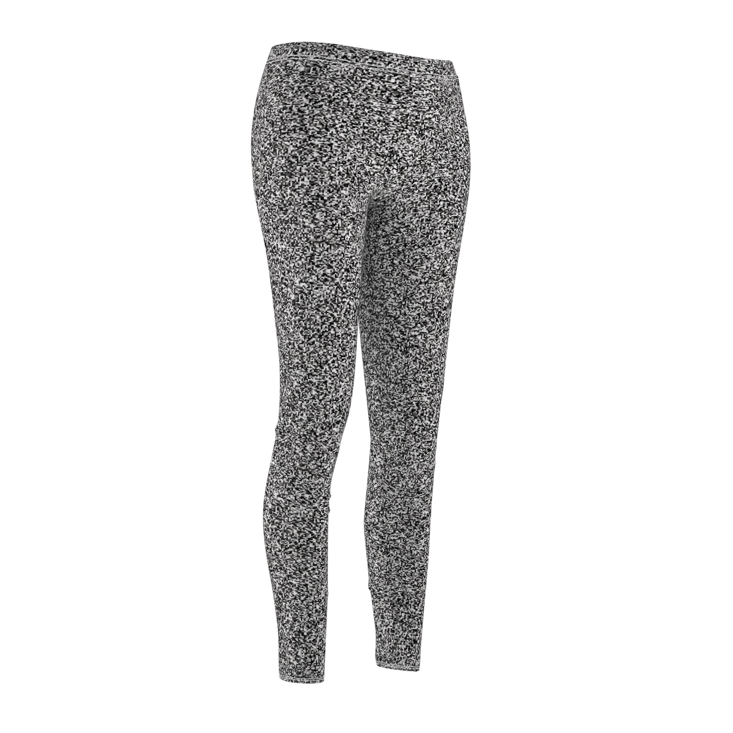 Women's Cut & Sew Casual Leggings "MAGIC SQUARE" col. Black & White