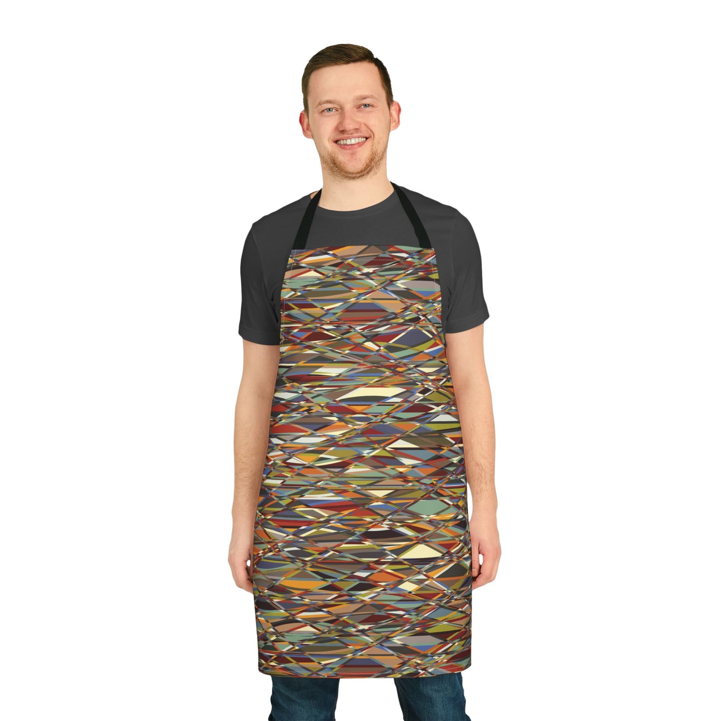 Apron, Jhane Barnes design "THAT'S A WRAP" col. Varicolor
