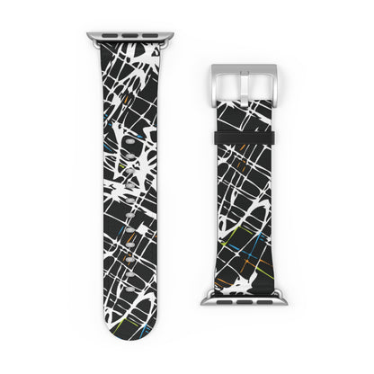 Vibrant Watch Band "SCRIBBLE" Sport Strap for Fitness Lovers