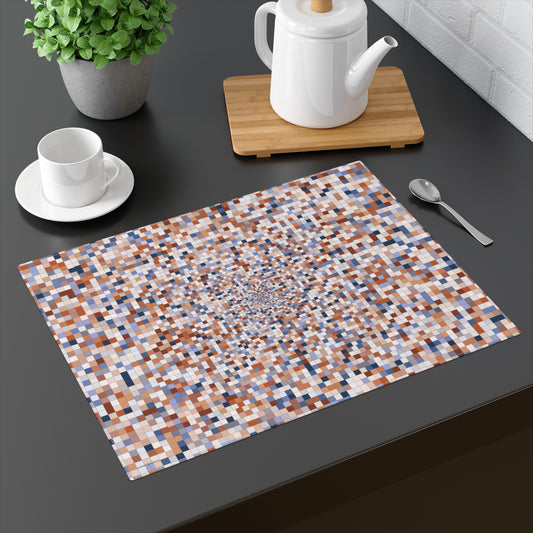 "SQUARES" col. Mirage Placemat Jhane Barnes custom design