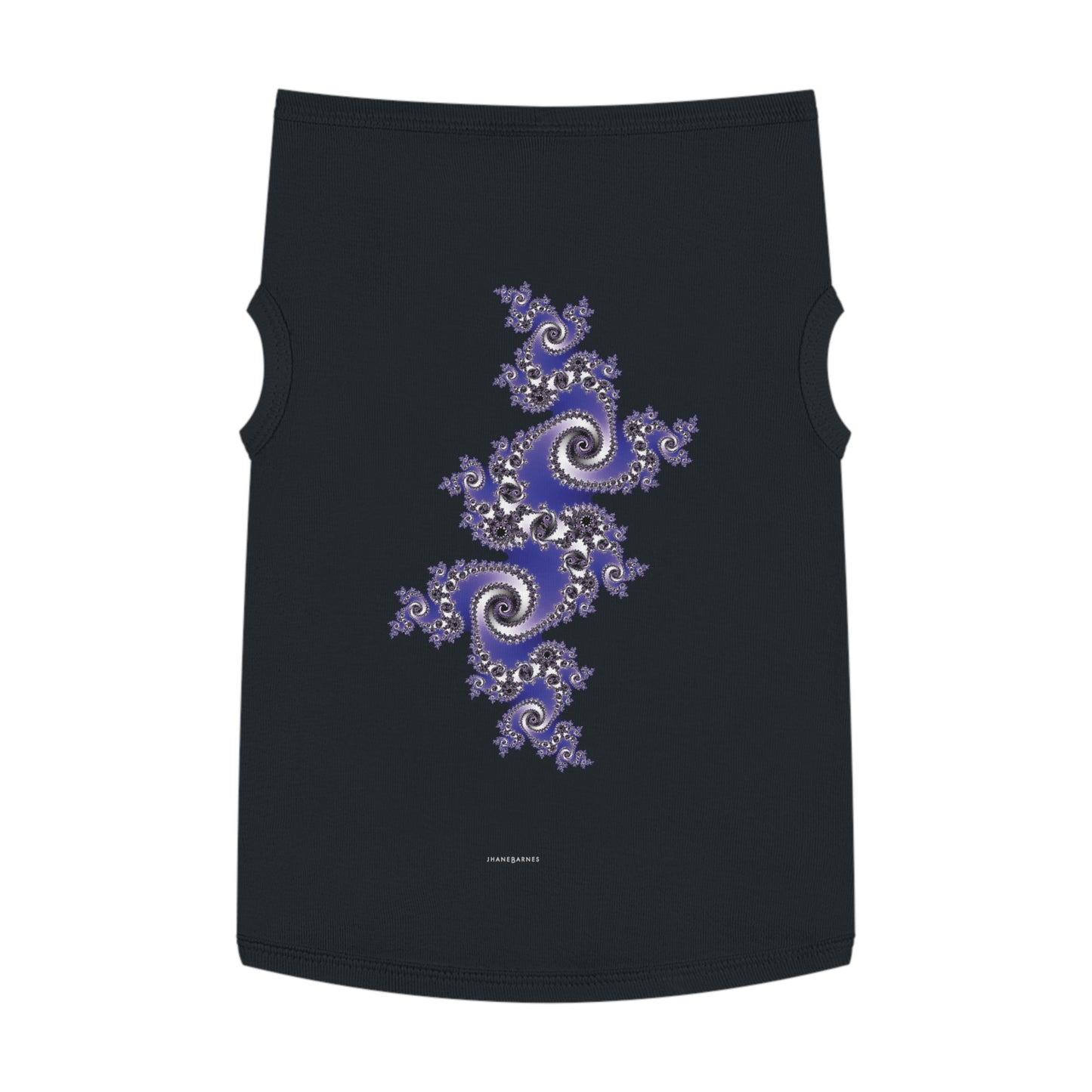 Pet Tank Top "FRACTAL" JB Design in col. Black