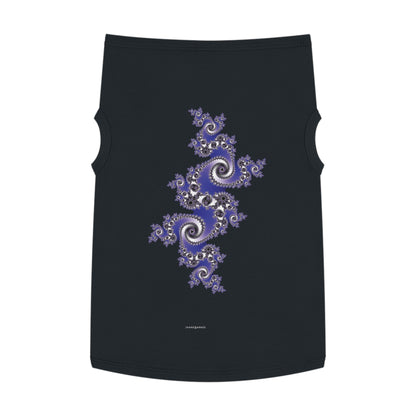Pet Tank Top "FRACTAL" JB Design in col. Black