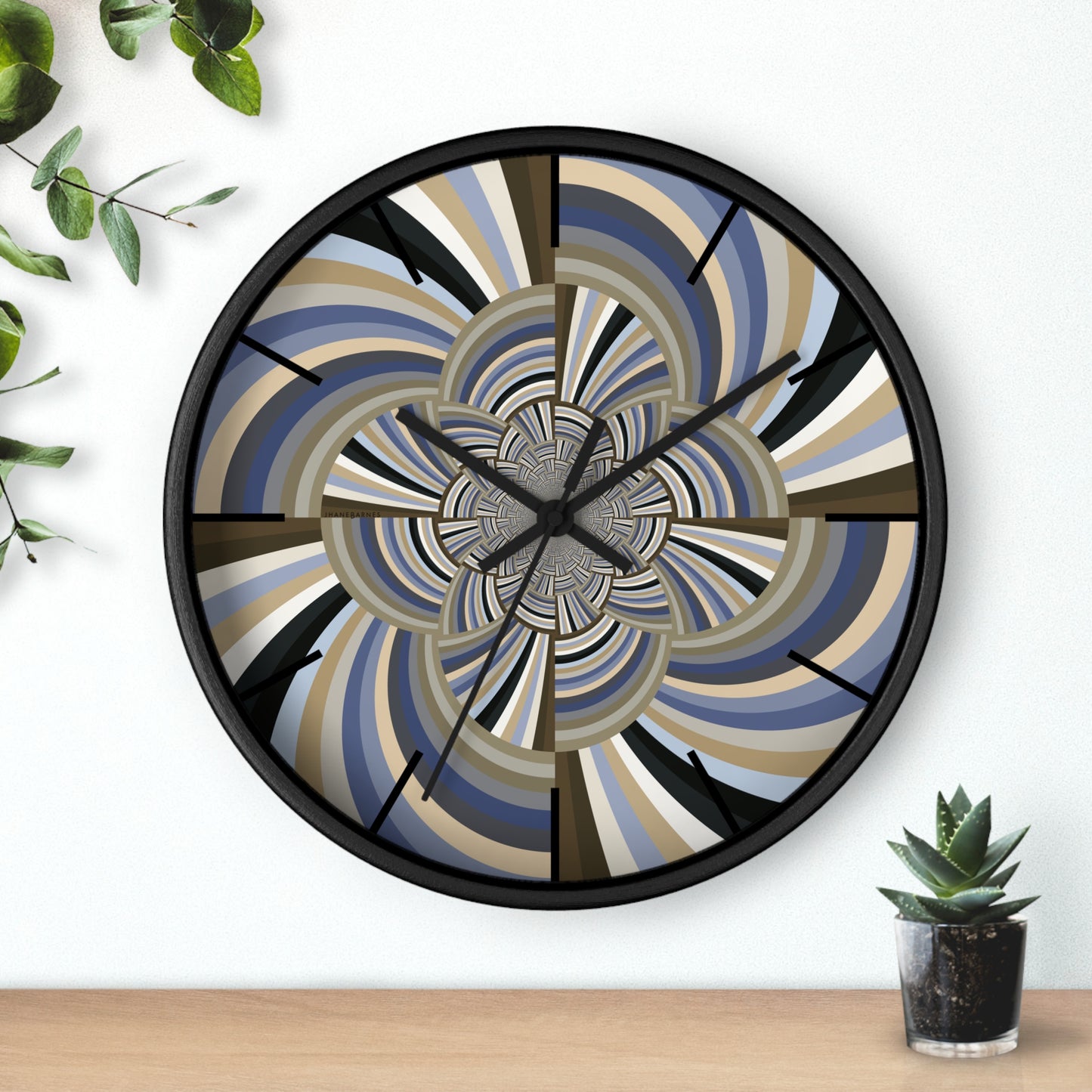 "STRIPE INVERSION" JB custom designed Wall Clock