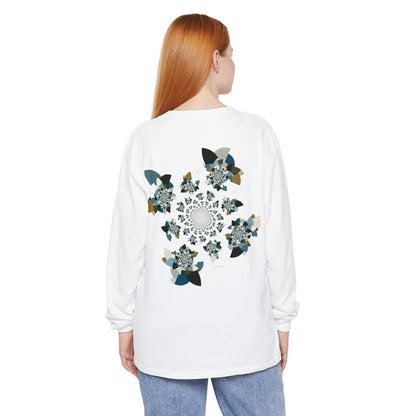 Unisex Long Sleeve T-Shirt "FLORAHEDRON" Perfect for Casual Comfort and Unique Style