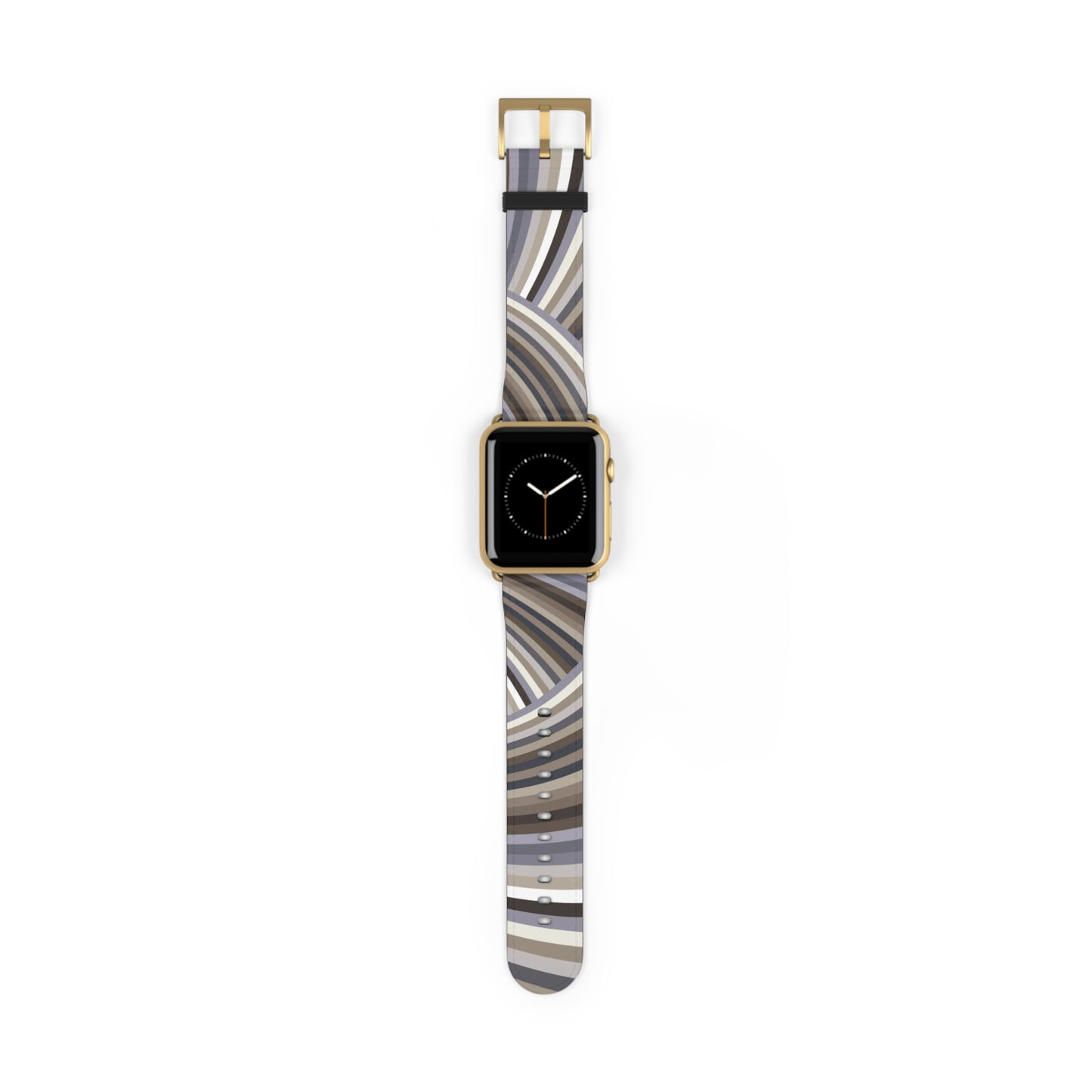 Vibrant Watch Band "STRIPE INVERSION" col. Neutral Nexus Sport Strap for Fitness Lovers