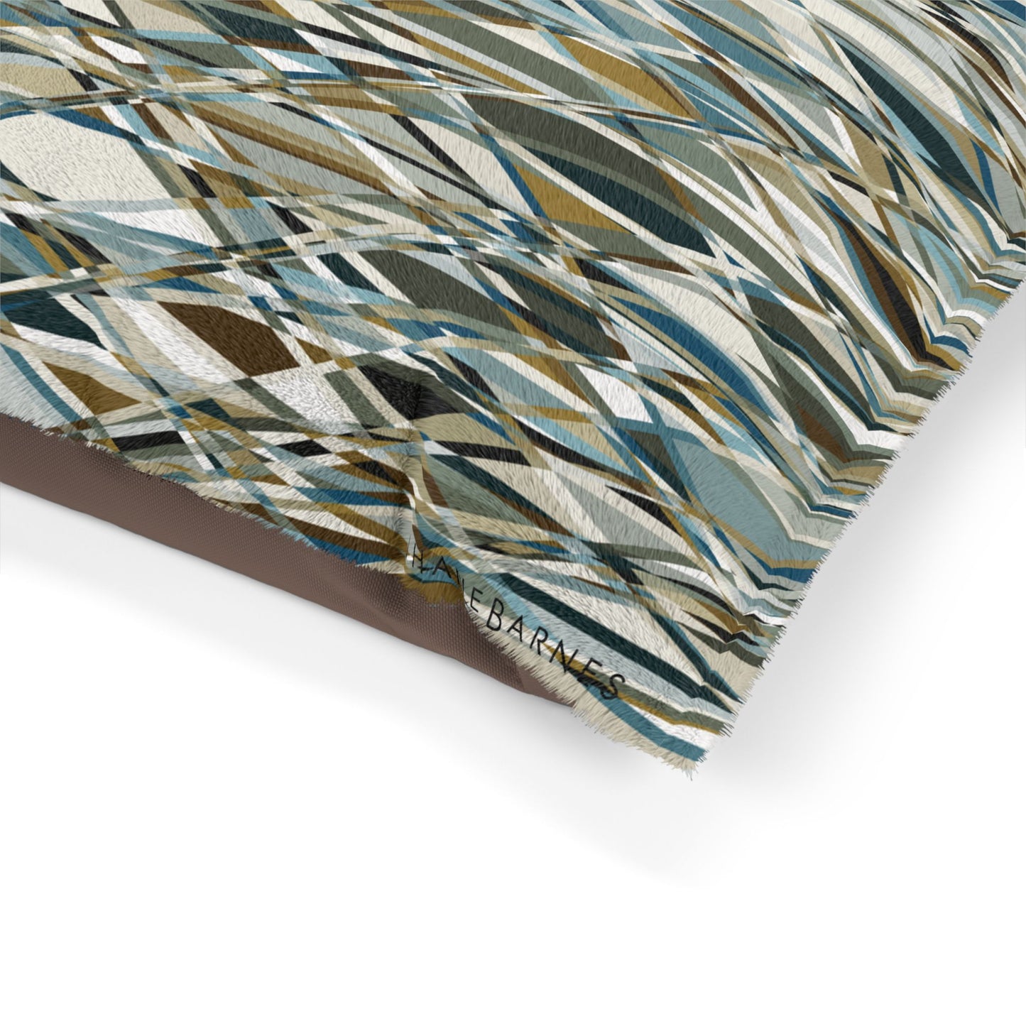 Stylish Abstract Pet Bed for Modern Home Décor "THAT'S A WRAP" col. Mint Chocolate