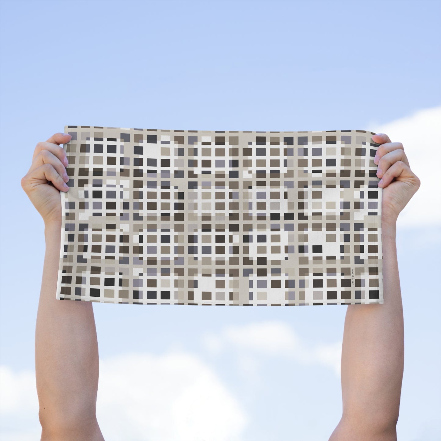 Rally Towel, 11x18 "SQUARZE" col Neutral