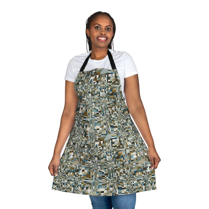 Apron, Jhane Barnes design "QUAD" col. Mint Chocolate