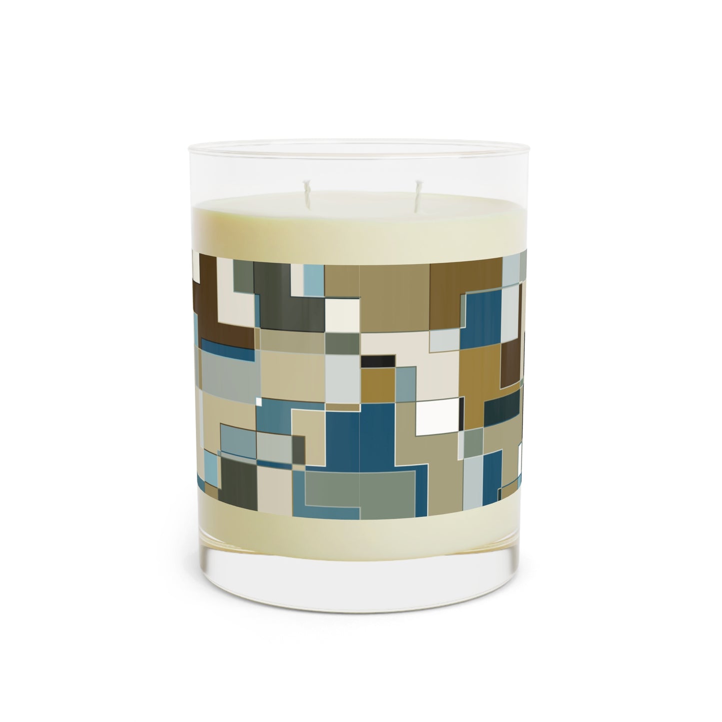 "POLYOMINOES"  col. Mint Chocolate  Scented Candle - choose from three scents, 11oz