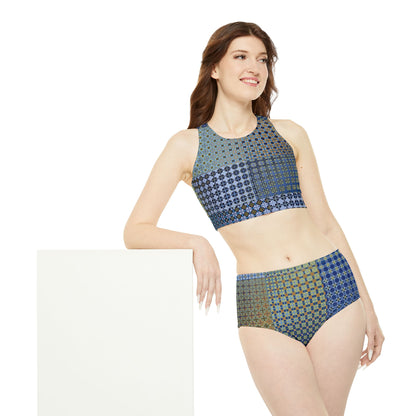 Sporty Bikini Set "FREQUENCY" col Earth