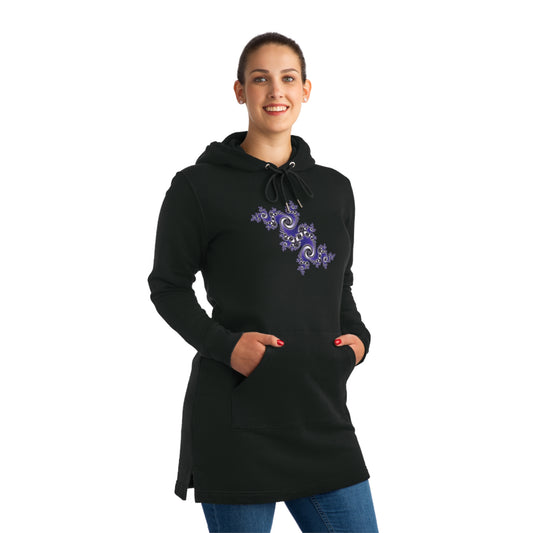 Streeter Hoodie Dress "FRACTAL" Jhane Barnes design