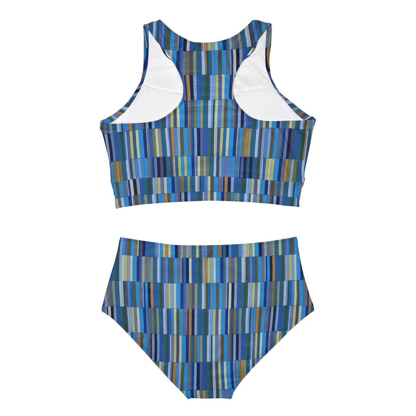 Sporty Bikini Set "SHEAR FORCES" col Blue Jenas