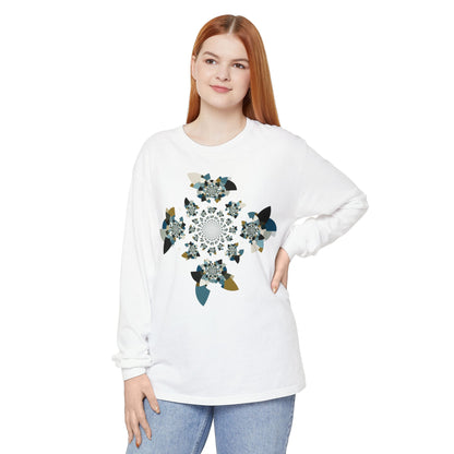 Unisex Long Sleeve T-Shirt "FLORAHEDRON" Perfect for Casual Comfort and Unique Style