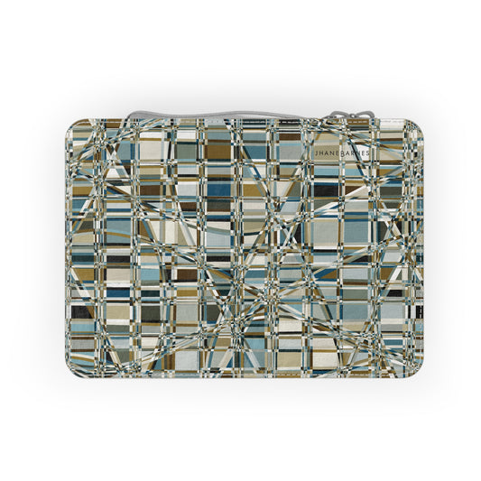 Zip Paper Lunch Bag "GRIDWRAP" col. Mint Chocolate